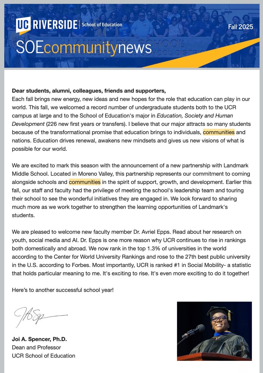 SOE Winter 2025 Newsletter