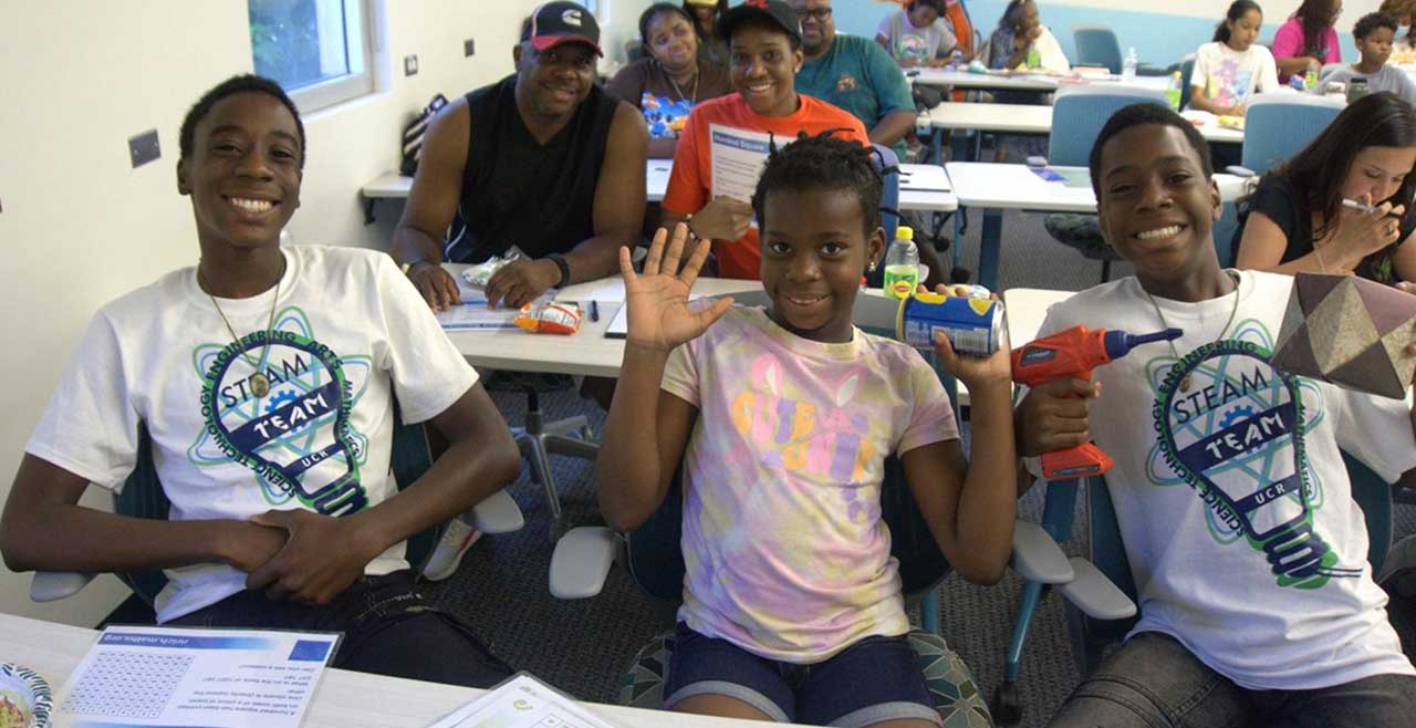 Middle Schoolers at a Booster Session