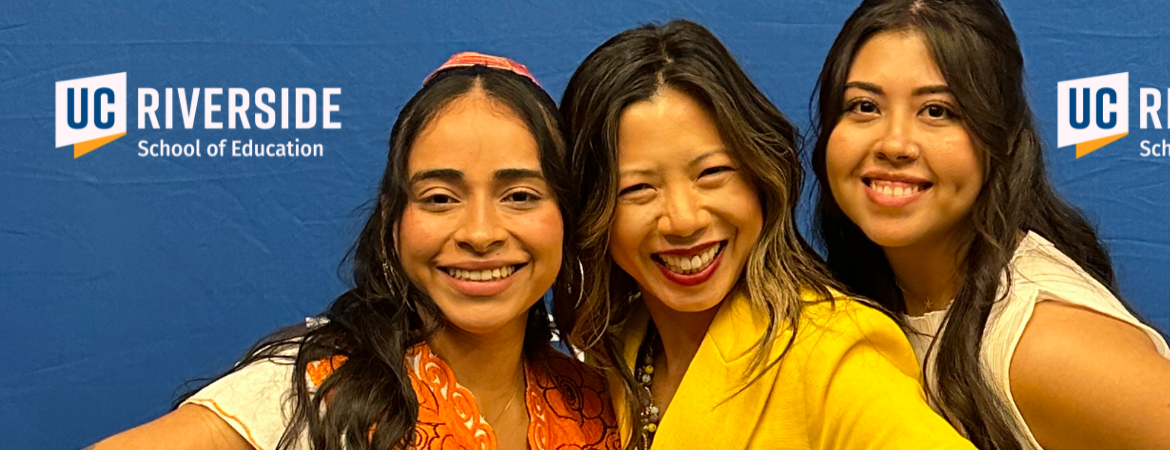 Alice Lee with students