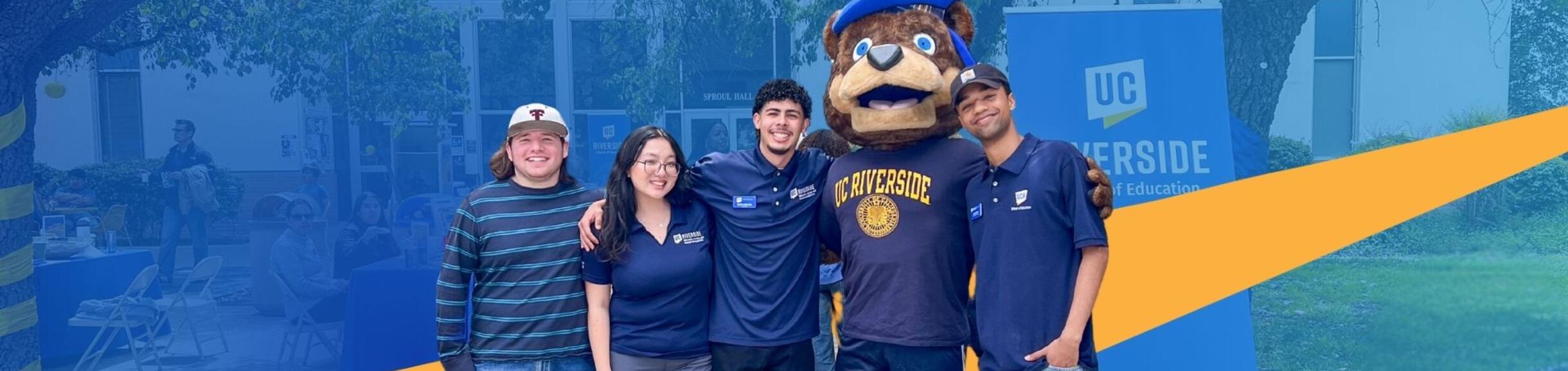 SOE Students with Scotty Mascot