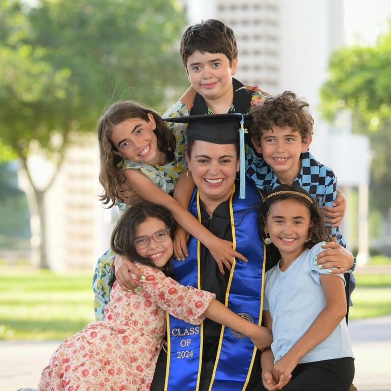 Graduating Student with Kids