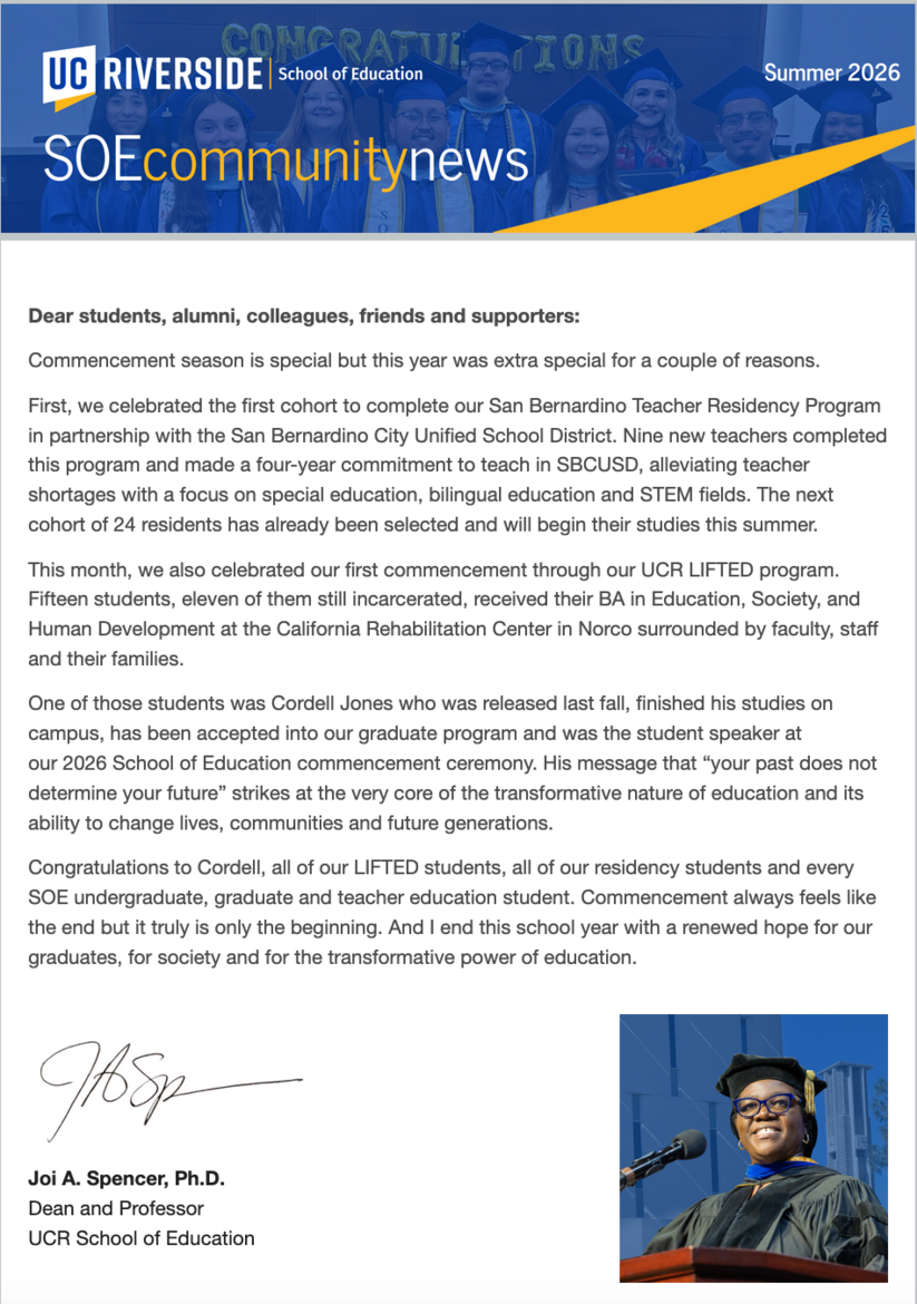 Summer 2026 Newsletter